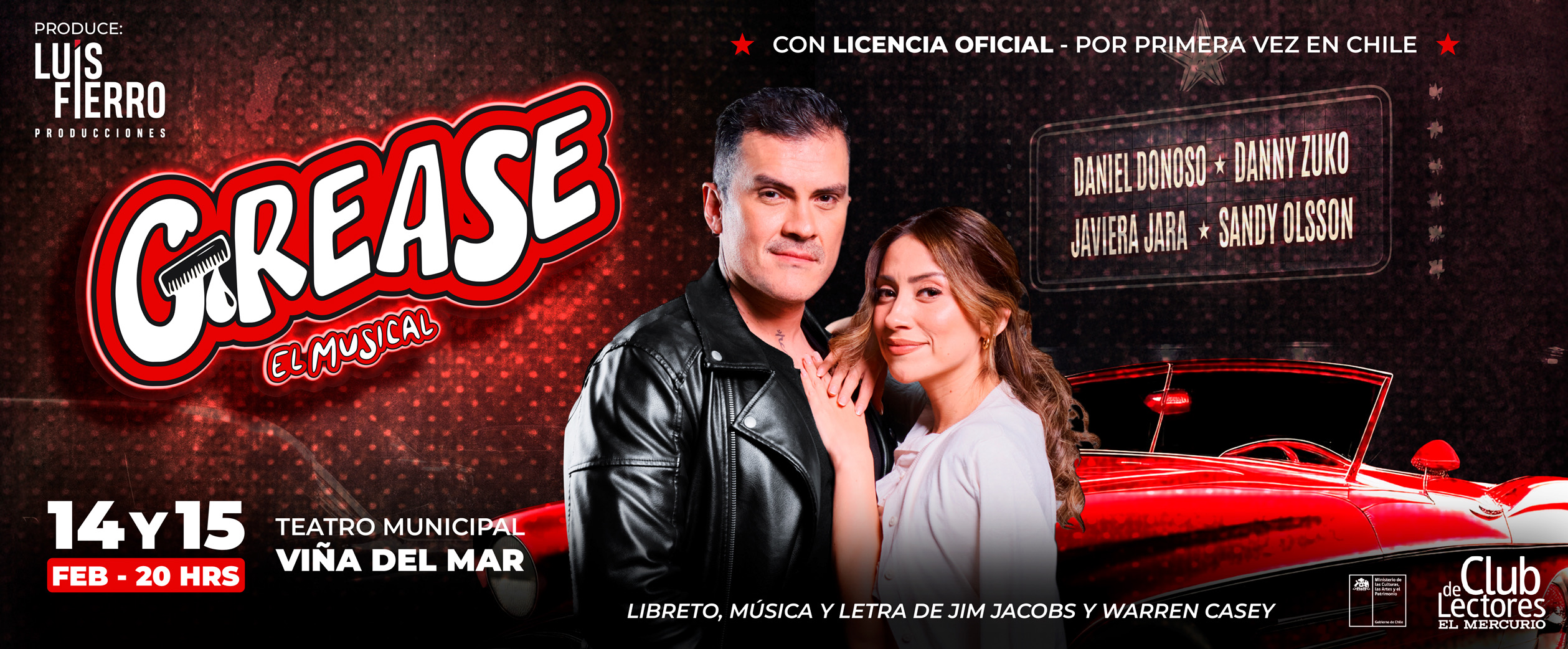¡El fenómeno de Broadway llega a Chile! GREASE aterriza en Viña del Mar con su producción original más ambiciosa